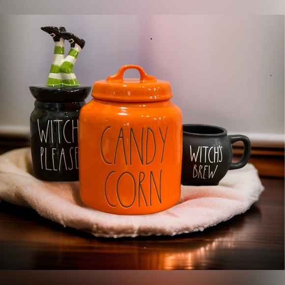 Rae Dunn Candy Corn Large Canister Chubby Only